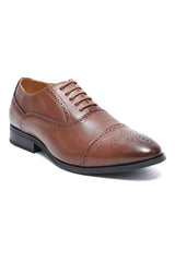 WINGTIP CAP-TOE OXFORD-BROWN
