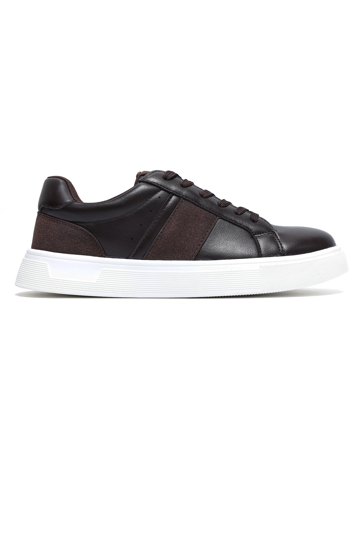 Men’s Low-Top Casual Sneakers-COFFEE