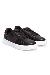 Men’s Low-Top Casual Sneakers-COFFEE