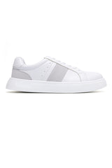 Men’s Low-Top Casual Sneakers-WHITE