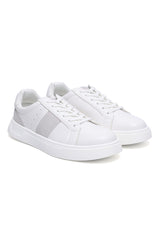 Men’s Low-Top Casual Sneakers-WHITE