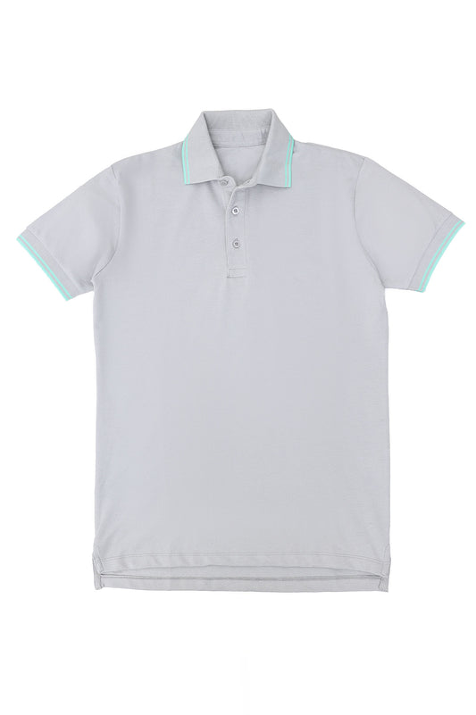 POLO T-SHIRT-LT-GREY