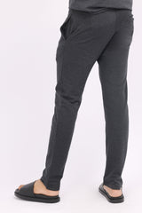 COMFY COTTON TROUSER-CHARCOAL