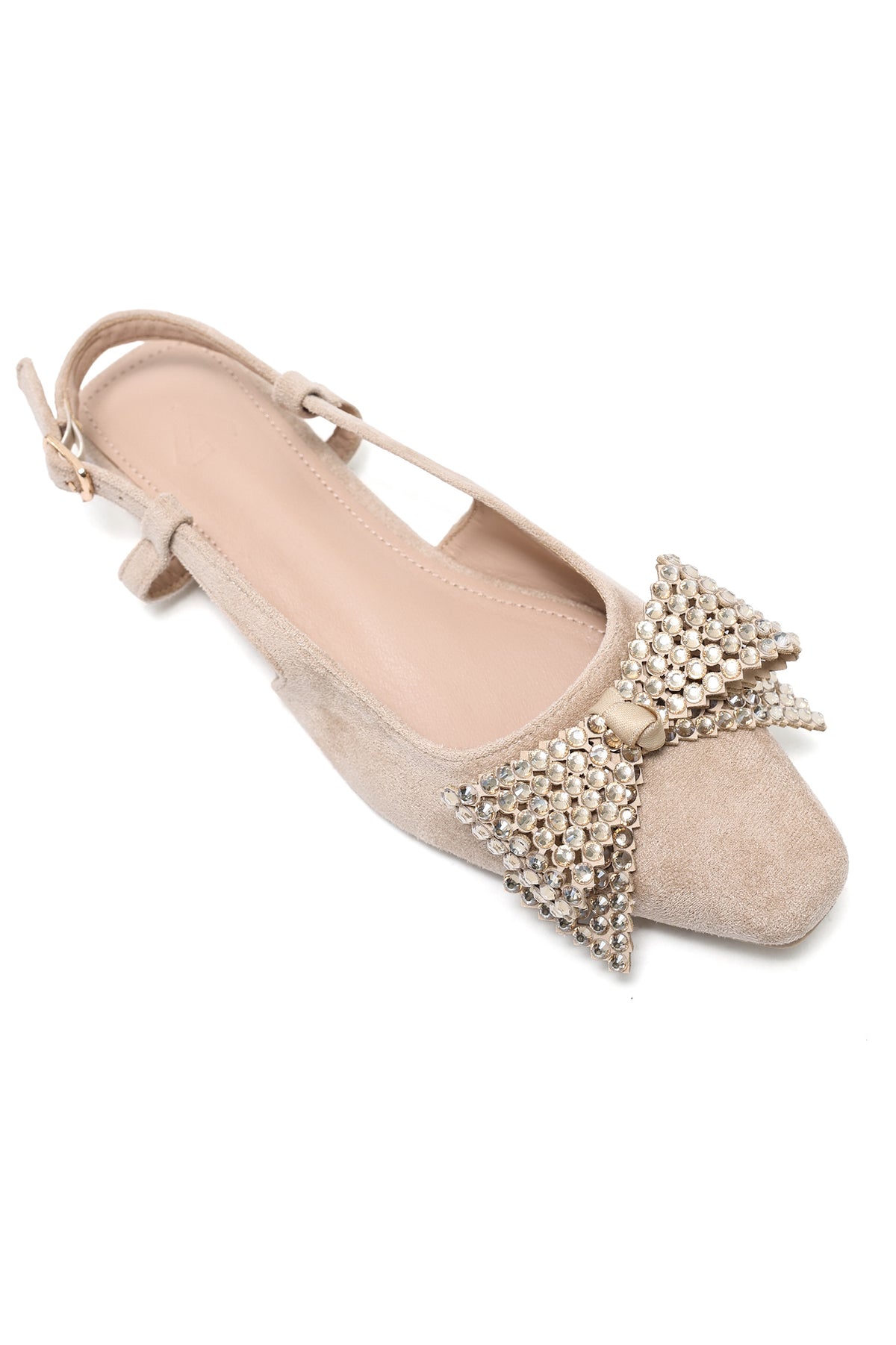 GLAMOUR BOW FLATS-BEIGE