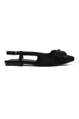 GLAMOUR BOW FLATS-BLACK