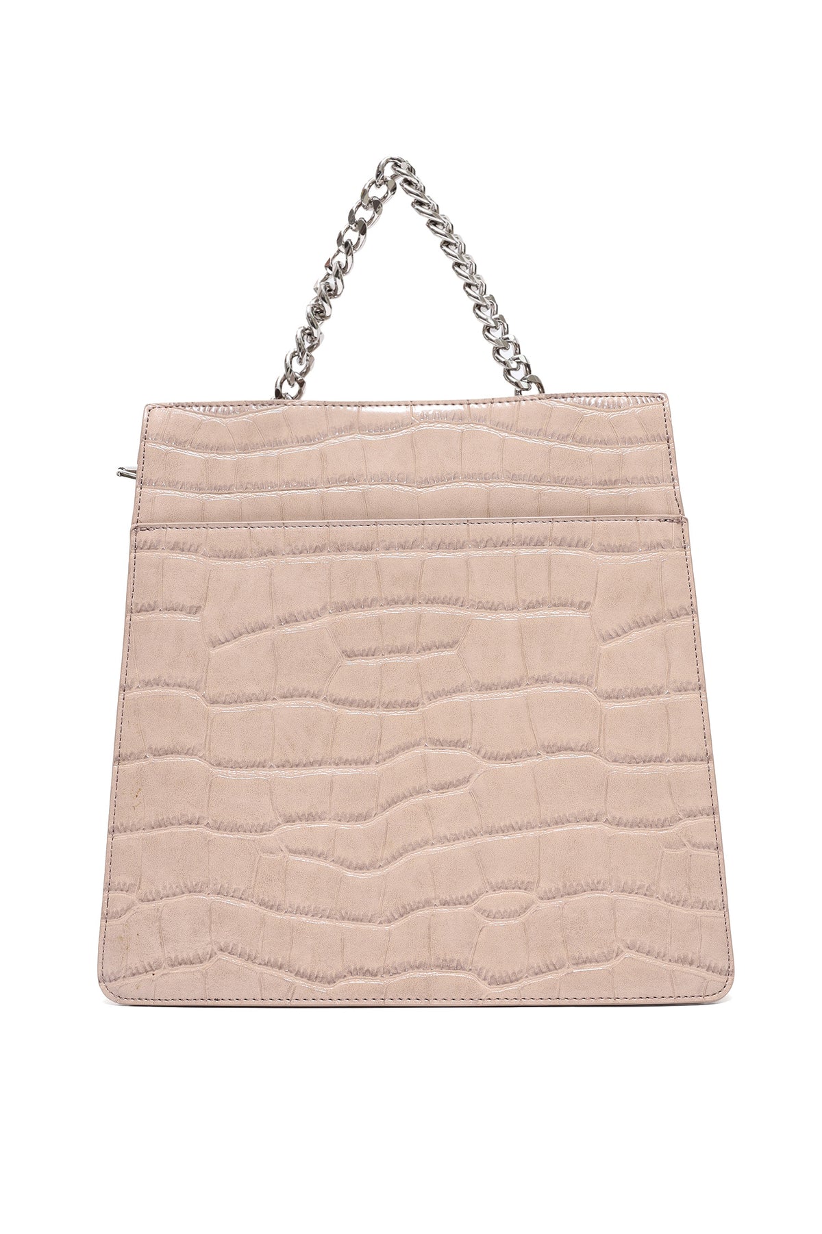 CROCODILE CHAIN TOTE - APRICOT