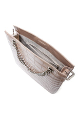 CROCODILE CHAIN TOTE - APRICOT