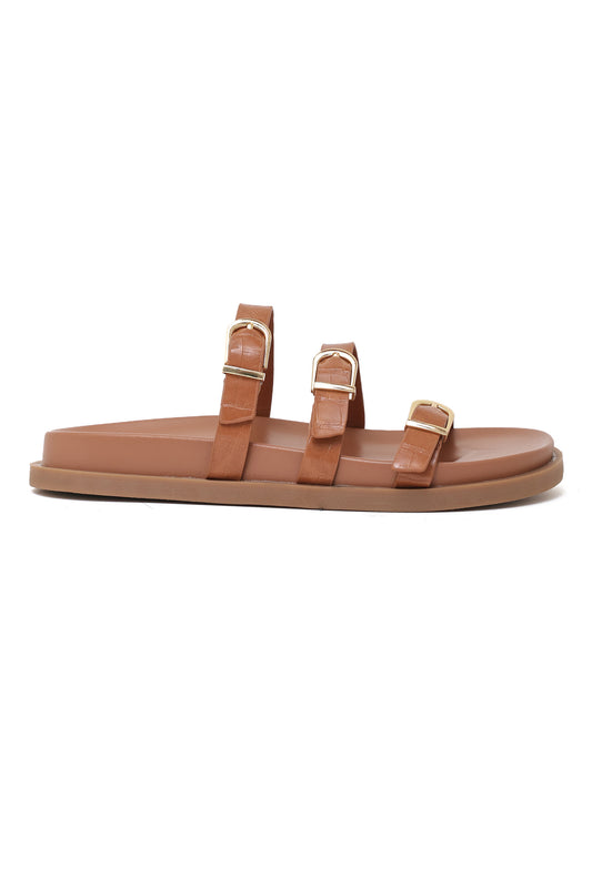 URBAN TRIPLESTRAP CROCO-CAMEL
