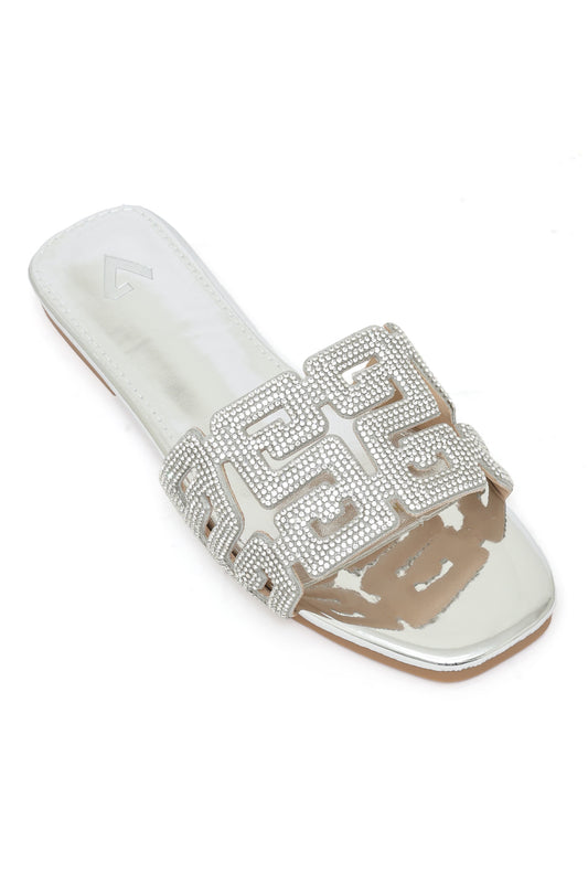 GLAMATRIX CUTOUT SLIDE-SILVER