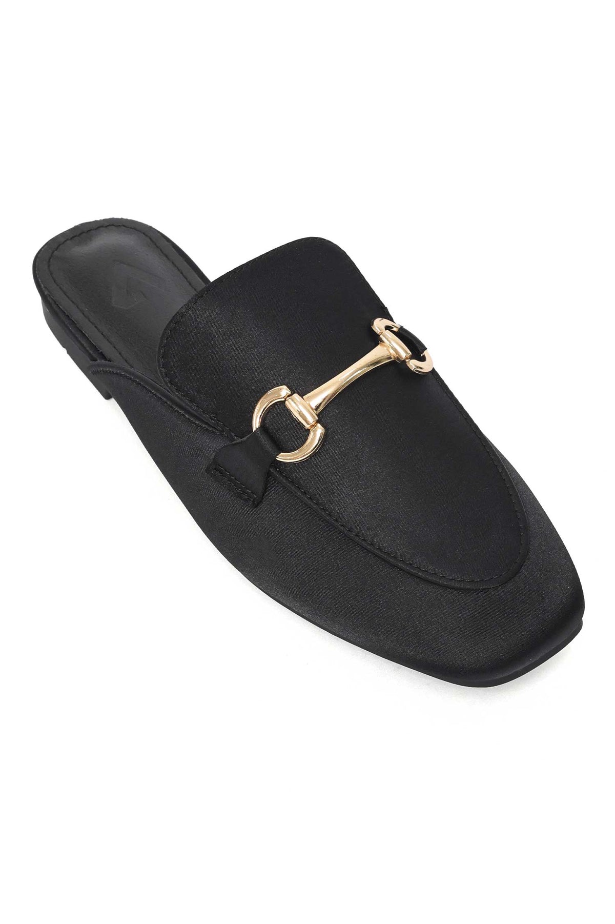 RUE FLAT BIT MULE-BLACK