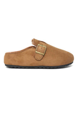 COZY BUCKLE MULE-CAMEL