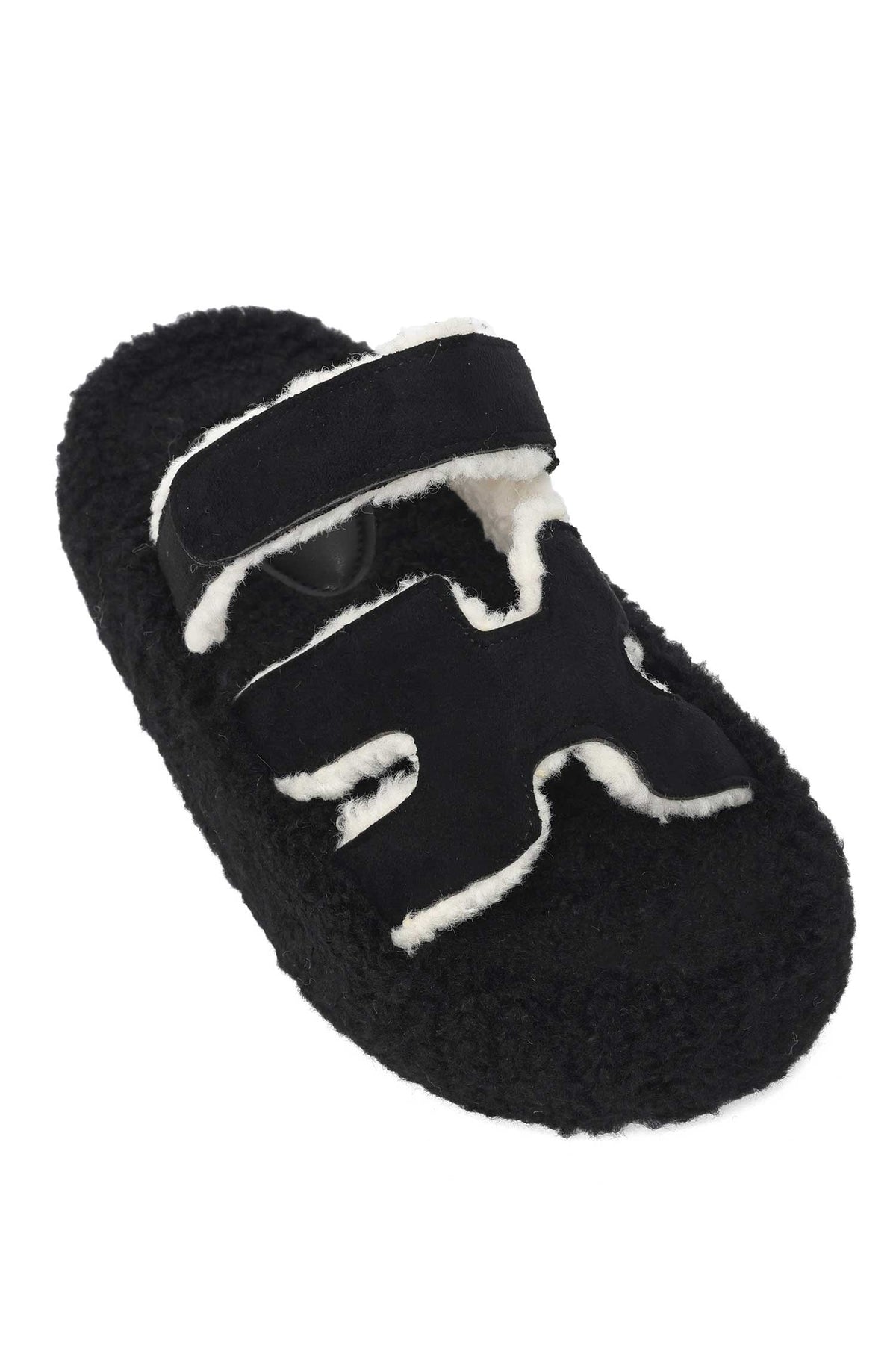 H-CUT FLEECE COMFY-BLACK