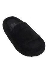 CLOUDSTEP FURRIFIED FUR SLIDE-BLACK