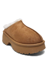 FLEECE LINED MULE-CAMEL