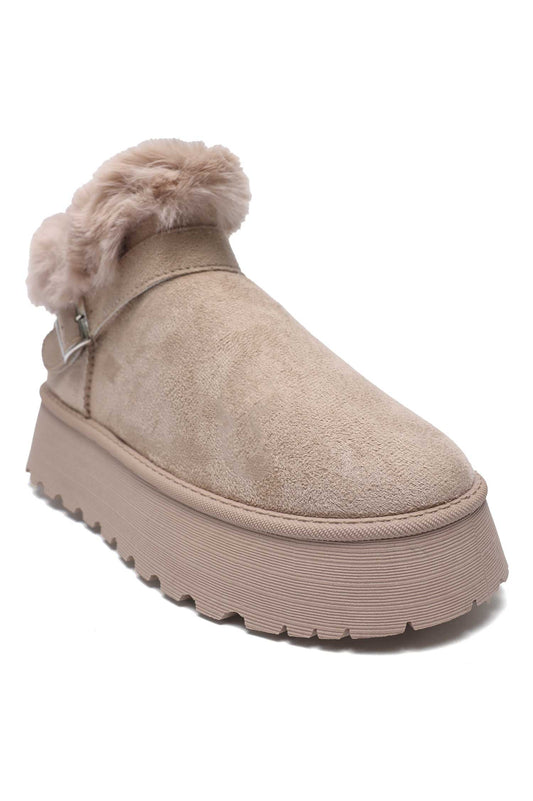 WINTER COMFORT MULE-BEIGE