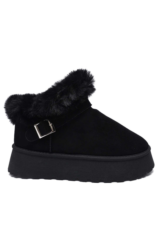 WINTER COMFORT MULE-BLACK