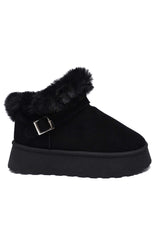 WINTER COMFORT MULE-BLACK