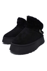 WINTER COMFORT MULE-BLACK