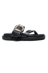 CHARM LEISURE SANDALS-BLACK