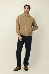 STONEHOLD ZIPPER JACKET-KHAKI