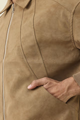 STONEHOLD ZIPPER JACKET-KHAKI