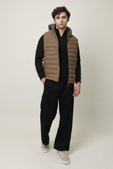 SLEEVELESS TRAIL JACKET-KHAKI