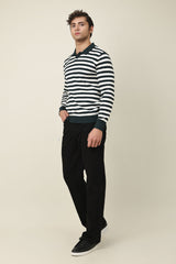 CONTINENTAL COLLAR SWEATER-GREEN