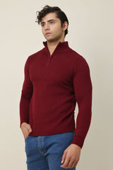 CLASSIC COMFORT SWEATER-MAROON
