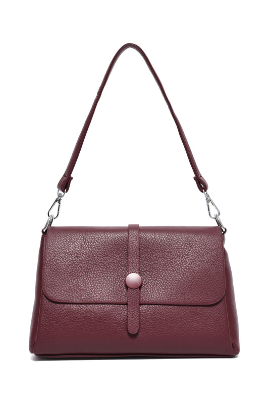MINIMALIST CROSSBODY BAG-MAROON