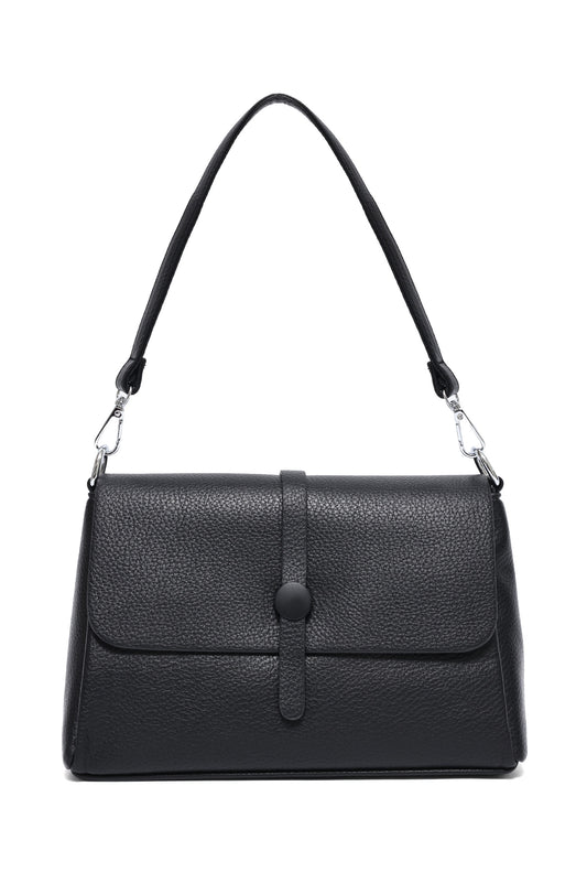 MINIMALIST CROSSBODY BAG-BLACK