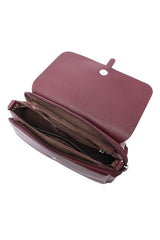 MINIMALIST CROSSBODY BAG-MAROON