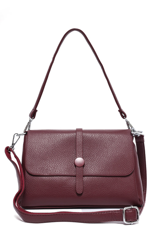 MINIMALIST CROSSBODY BAG-MAROON
