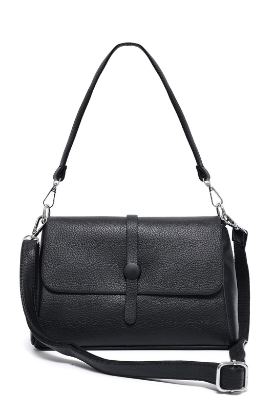 MINIMALIST CROSSBODY BAG-BLACK
