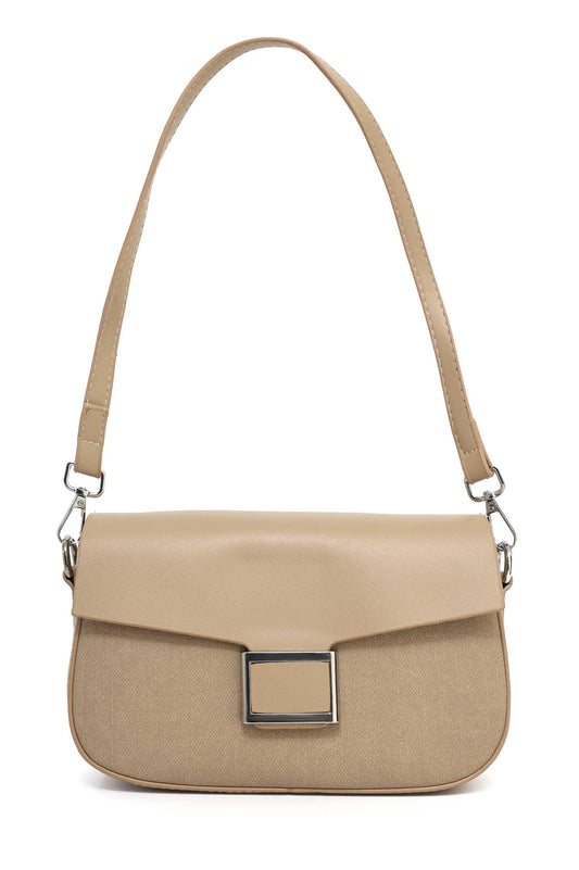 ARCHIVE LOCK FLAP BAG-KHAKI