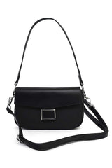 ARCHIVE LOCK FLAP BAG-BLACK