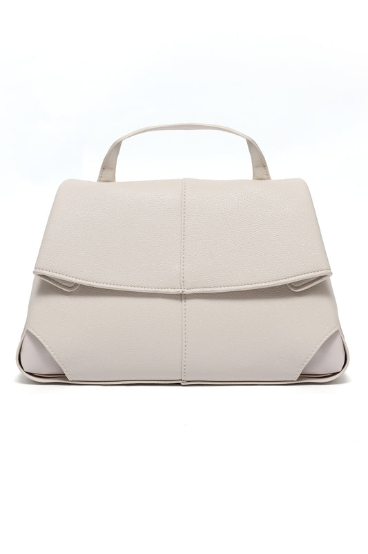 STRUCTURED HANDBAG - WHITE
