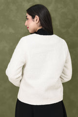 TEXTURED  JACKET-WHITE
