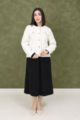 TEXTURED  JACKET-WHITE