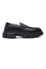 IMPERIAL CHUNKY SOLE LOAFERS-BLACK