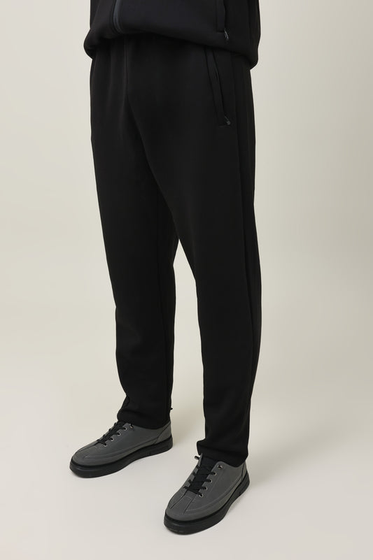 CUFFED FLEECE BOTTOM-BLACK