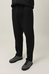 CUFFED FLEECE BOTTOM-BLACK