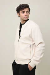 RIBSTITCH CORE JACKET-CREAM