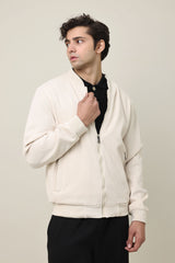 RIBSTITCH CORE JACKET-CREAM