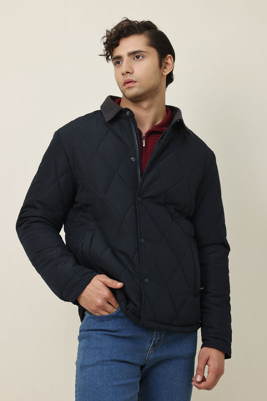 CITYLINE PADDED JACKET-NAVY