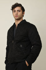 RIDGEWAY PADDED JACKET-BLACK
