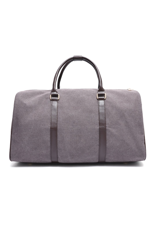 CANVAS WEEKENDER DUFFLE BAG-GREY