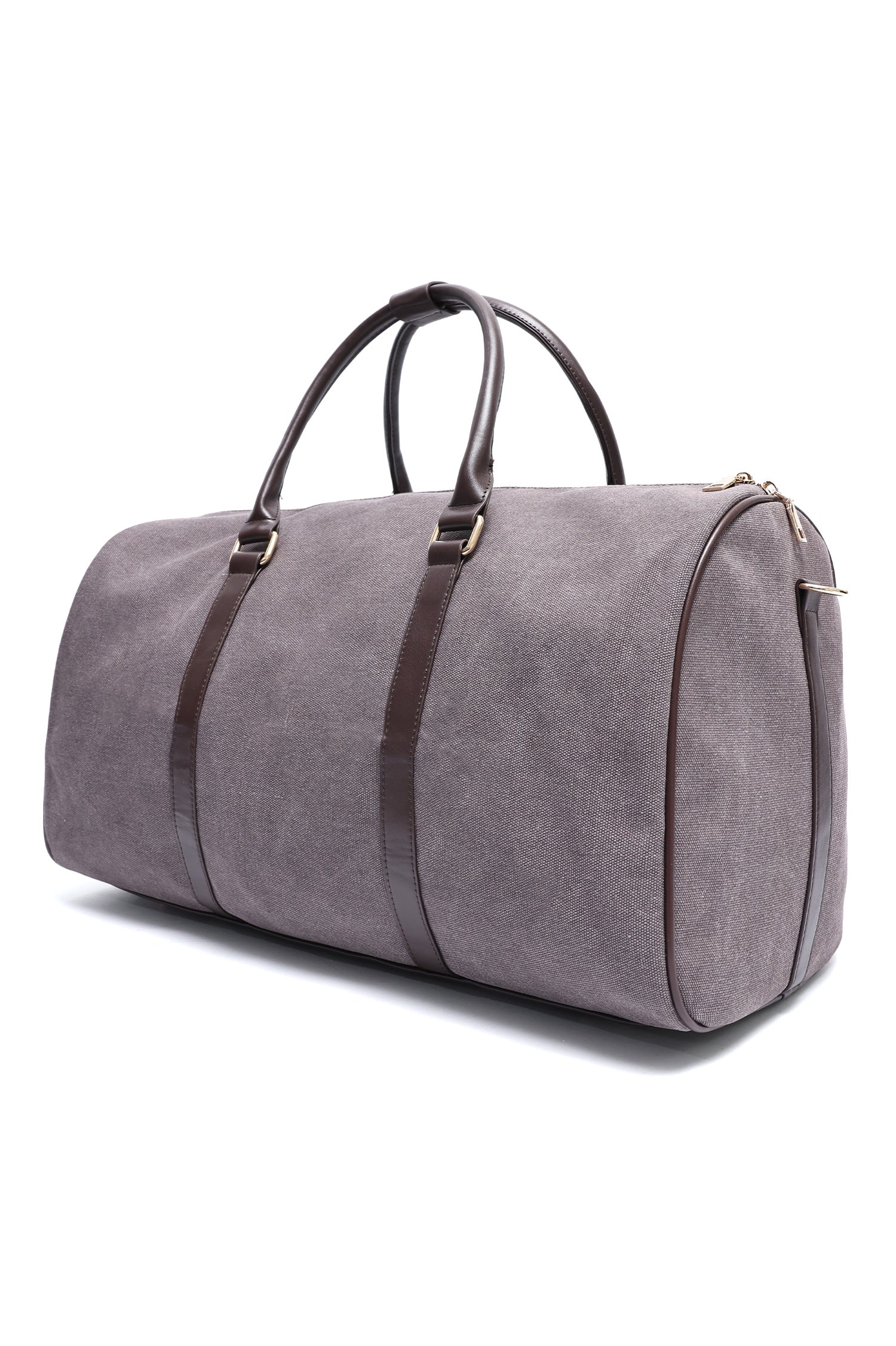 CANVAS WEEKENDER DUFFLE BAG-GREY