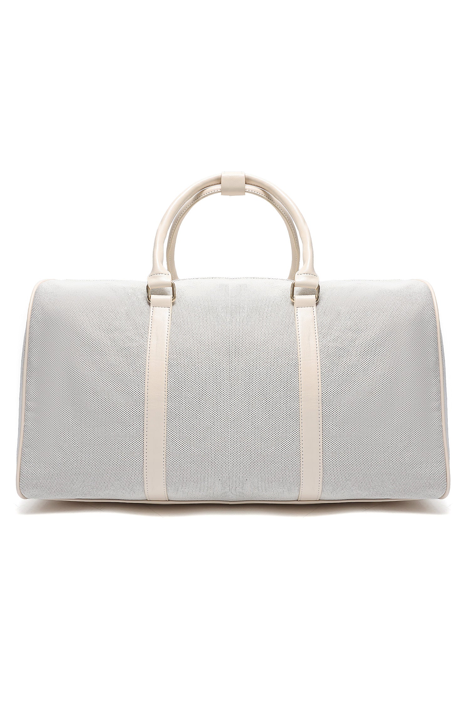 CANVAS WEEKENDER DUFFLE BAG-OFFWHITE