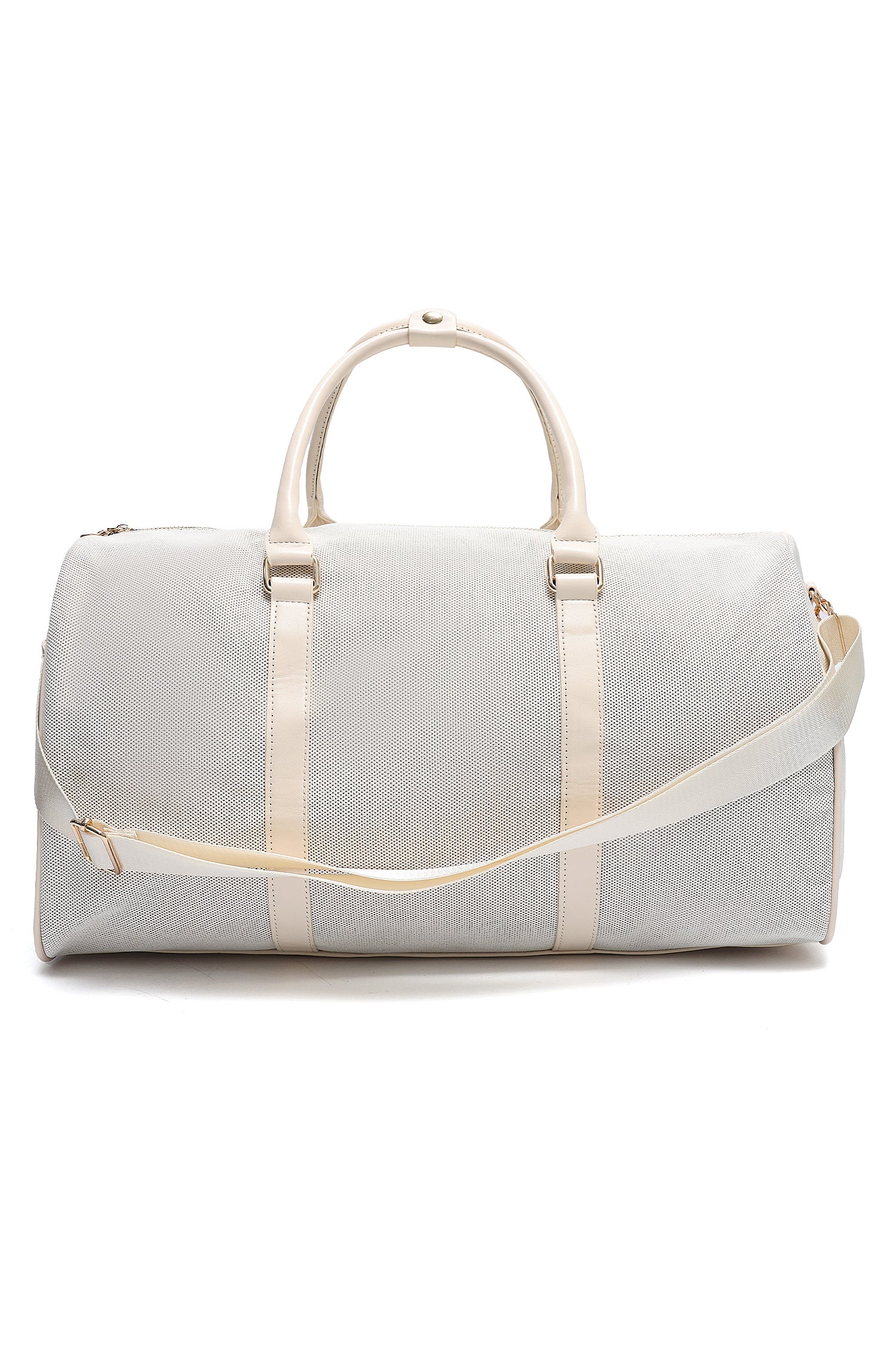 CANVAS WEEKENDER DUFFLE BAG-OFFWHITE