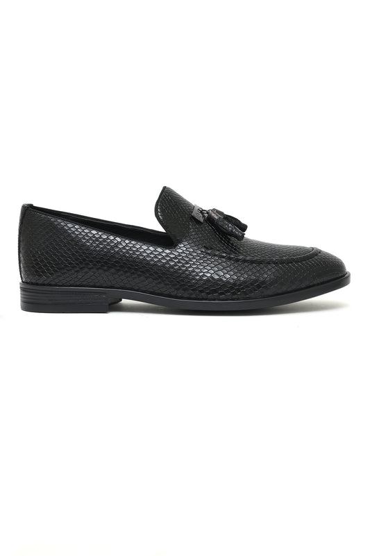 COBRALUX TEXTURED TASSEL FORMAL-BLACK